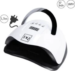 DANIQQI - 180 Watt UV LED Lamp Gelnagels - 57 LED Lampen- Nagel - UV - LED Lamp - Wit - Zwart - Nagellamp - Nail Dryer - Nagels - Salon - Timer - Professioneel - Super Krachtig - Extra Lang Snoer - Moederdag -Cosmetisch Kortingswinkel 1200x1137 1