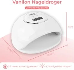 Vanilon UV Lamp Gelnagels - Gellak Nagel Droger - 86W LED - 2,5 Meter Snoer -Cosmetisch Kortingswinkel 1200x1138 4