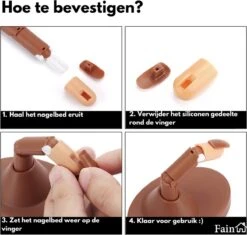 Oefenhand Voor Nagels – Nail Trainer Vinger – All-in-1 Set – Incl. 80 Kunstnagels – Nail Art – Nagel Set – Nail Trainer Hand -Cosmetisch Kortingswinkel 1200x1141 5