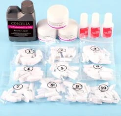 XXL Acrylnagels Starterspakket - Acryl Nagel Set | 76 Kleuren Acryl Poeder & Decoratie -Cosmetisch Kortingswinkel 1200x1147 5