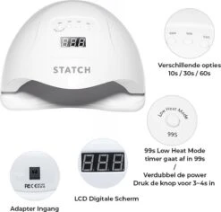Statch LED Nageldroger Voor Gelnagels - Inclusief Bewegingssensor En Timer – 36LED Lampen- LCD Display -Cosmetisch Kortingswinkel 1200x1148 8