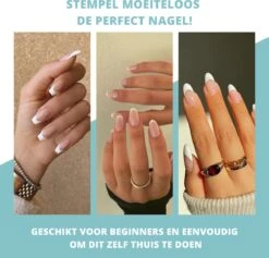 By Emily - Nagelstempel Met Schraper | Eenvoudige Franse Manicure | Nagel Kussen | Nail Art | Transparant | Stamp Set | Gel | Hoogwaardige Siliconen | Nagel Verzorging | Stempel Set | Nail Stamp | Transparante Jelly Stempel | Doorzichtig | Silicone -Cosmetisch Kortingswinkel 1200x1151 7