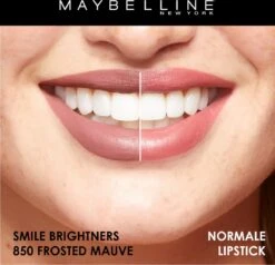 Maybelline SuperStay 24H Smile Brighters Lippenstift - 850 Frosted Mauve - Roze - Langhoudend -Cosmetisch Kortingswinkel 1200x1154 6