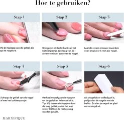 Marnifique® - NEW FORMULA - Gellak Cream Remover Set 30 Ml - Gel Polish Remover - Gellak Remover - Gel Polish - Gellak Verwijderen - Gellak Verwijderaar - Nagellak Remover - BIAB Remover - Vijl - Aceton -Cosmetisch Kortingswinkel 1200x1159