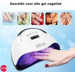 Nageldroger - Nageldrogers - 80 Watt UV LED Lamp Nagels - 45 Leds - Nagellak Droger - UV LED Lamp - Nagellamp - Nail Dryer - Nageldroger Voor Gel Nagellak - Gewone Nagellak - Wit -Cosmetisch Kortingswinkel 1200x1160 1