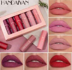 Handaiyan Lipstick Matte - Set Van 6 Kleuren - Lippenstift - Langhoudend - Make Up -Cosmetisch Kortingswinkel 1200x1161 7