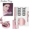 Merkloos Magnetische Wimpers - Katten Oog - Magnetische Nep Wimpers Met 2 Magnetic Eyeliners En Applicator - Valse Wimpers - Magnetic Lashes - Magnetische Wimpers Set