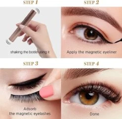 BellaLine – Magnetische Wimpers – 6 Set – 2 Eyeliners – Applicator – Nep Wimpers – Magnetic Eyelashes – Valse Wimpers – Wimper Extensions – Fake Lashes – Natuurlijke Look – Geen Lijm Nodig -Cosmetisch Kortingswinkel 1200x1170 22