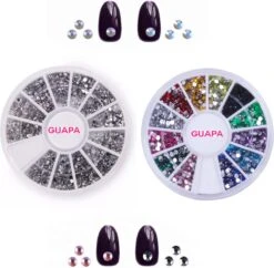GUAPÀ® Nail Art Nagel Decoratie Steentjes & Diamantjes Inclusief Nail Art Nagellijm 3 Ml -Cosmetisch Kortingswinkel 1200x1174 3