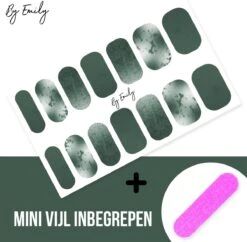 By Emily - Nagel Wrap - Greeny Gray | 14 Stickers Per Vel | Nail Wrap | Nail Art | Trendy | Design | Nagellakvrij | Eenvoudig | Nagel Art | Nagel Wrap | Nagel Stickers | Folie | Zelfklevend | Sjablonen 13 By Emily - Nagel Wrap - Greeny Gray | 14 Stickers Per Vel | Nail Wrap | Nail Art | Trendy | Design | Nagellakvrij | Eenvoudig | Nagel Art | Nagel Wrap | Nagel Stickers | Folie | Zelfklevend | Sjablonen -Cosmetisch Kortingswinkel 1200x1177 13
