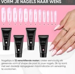Lovae Cosmetics Polygel - Polygel Kit - Nagels Starterspakket - Nageltips - Builder Gel - Set Van 4 Kleuren - 4 X 30 Gr -Cosmetisch Kortingswinkel 1200x1178 5