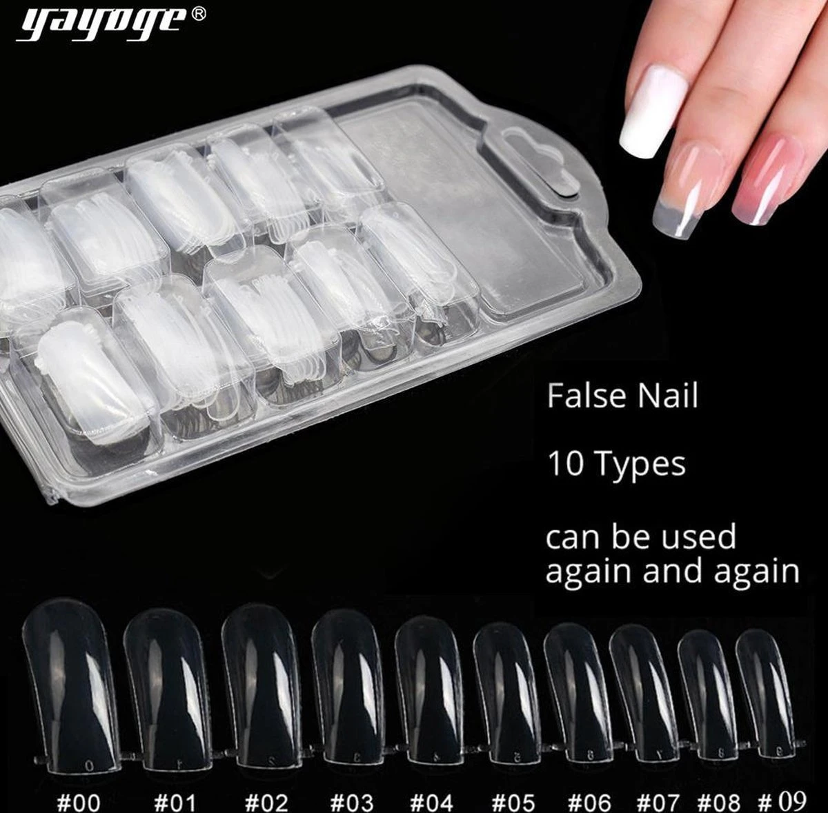 Merkloos Dual Forms Tips - 100 Stuks - Herbruikbaar 1 Merkloos Dual Forms Tips - 100 Stuks - Herbruikbaar