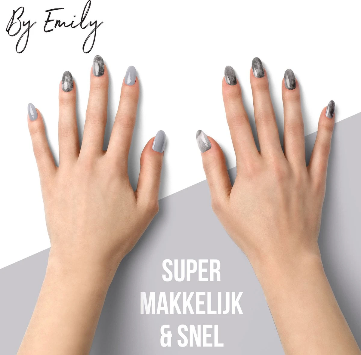 By Emily - Nagel Wrap - White Marble | 16 Stickers | Nail Wrap | Nail Art | Trendy | Design | Nagellakvrij | Eenvoudig | Nagel Wrap | Nagel Stickers | Folie | Zelfklevend | Sjablonen 5 By Emily - Nagel Wrap - White Marble | 16 Stickers | Nail Wrap | Nail Art | Trendy | Design | Nagellakvrij | Eenvoudig | Nagel Wrap | Nagel Stickers | Folie | Zelfklevend | Sjablonen - Afbeelding 5