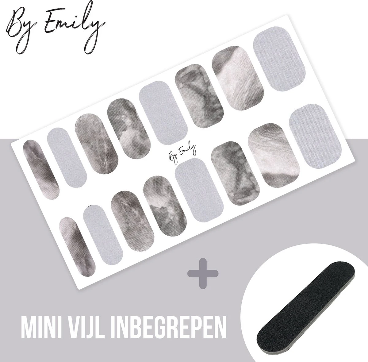 By Emily - Nagel Wrap - White Marble | 16 Stickers | Nail Wrap | Nail Art | Trendy | Design | Nagellakvrij | Eenvoudig | Nagel Wrap | Nagel Stickers | Folie | Zelfklevend | Sjablonen 8 By Emily - Nagel Wrap - White Marble | 16 Stickers | Nail Wrap | Nail Art | Trendy | Design | Nagellakvrij | Eenvoudig | Nagel Wrap | Nagel Stickers | Folie | Zelfklevend | Sjablonen - Afbeelding 8
