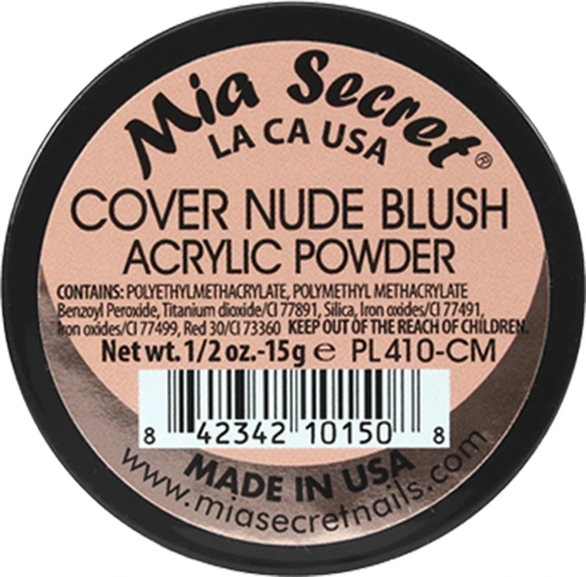 Cover Acryl Poeder Nude Blush 15ml. 1 Cover Acryl Poeder Nude Blush 15ml.