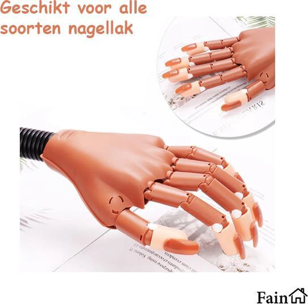 Oefenhand Voor Kunstnagels– Nail Art – All-in-1 Set - Nagel Set – Nail Trainer – Nail Tips – Acrylnagels Starterspakket – Nagel – Nail Trainer Hand – Oefen Hand Nagels - Nailtrainer Nagel Oefenhand 6 Oefenhand Voor Kunstnagels– Nail Art – All-in-1 Set - Nagel Set – Nail Trainer – Nail Tips – Acrylnagels Starterspakket – Nagel – Nail Trainer Hand – Oefen Hand Nagels - Nailtrainer Nagel Oefenhand - Afbeelding 6