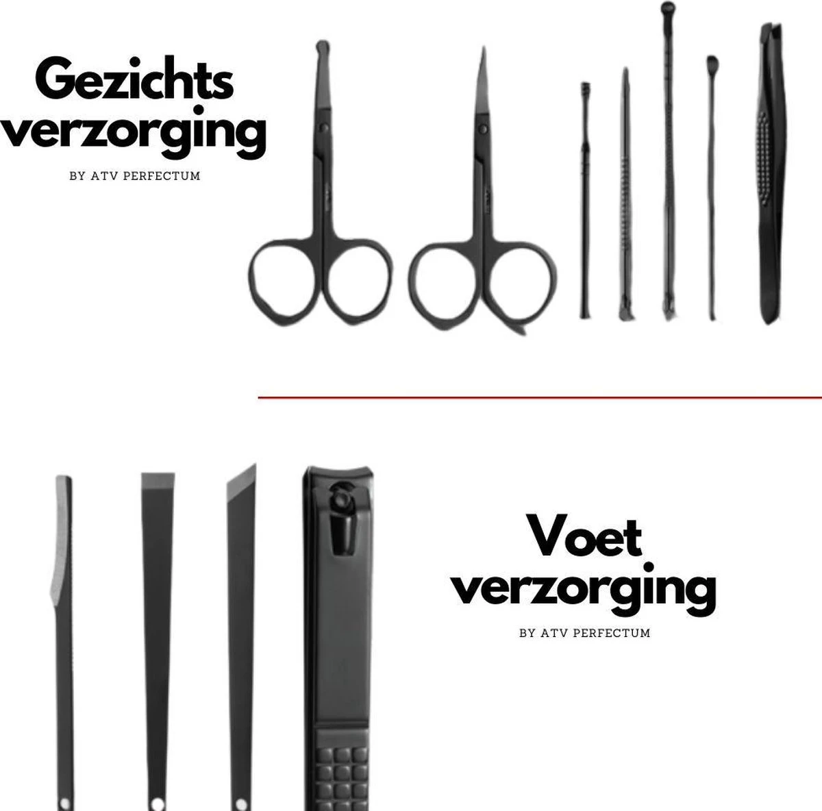⭐ATV PERFECTUM Luxe 18-delige - Manicure Set - Zwart Manicureset - Manicure Setje Pedicureset - Nagelschaartje - Nagelknipper – Nagelknipper Set - Manicureset - Manicuresetje 7 ⭐ATV PERFECTUM Luxe 18-delige - Manicure Set - Zwart Manicureset - Manicure Setje Pedicureset - Nagelschaartje - Nagelknipper – Nagelknipper Set - Manicureset - Manicuresetje - Afbeelding 7