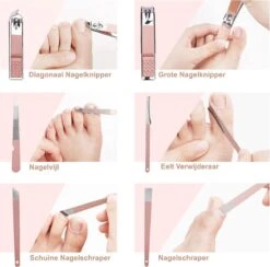 Merkloos Professionele Manicure Set & Pedicureset – Nagelset – Behandeling Nagels En Huid - 18delig -Cosmetisch Kortingswinkel 1200x1184 12