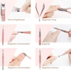 Merkloos Professionele Manicure Set & Pedicureset – Nagelset – Behandeling Nagels En Huid - 18delig -Cosmetisch Kortingswinkel 1200x1184 13