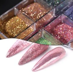 GUAPÀ - Nagel Nail Art Holografische Glitter Poeder - Diverse Kleuren - 12 Stuks -Cosmetisch Kortingswinkel 1200x1186 10