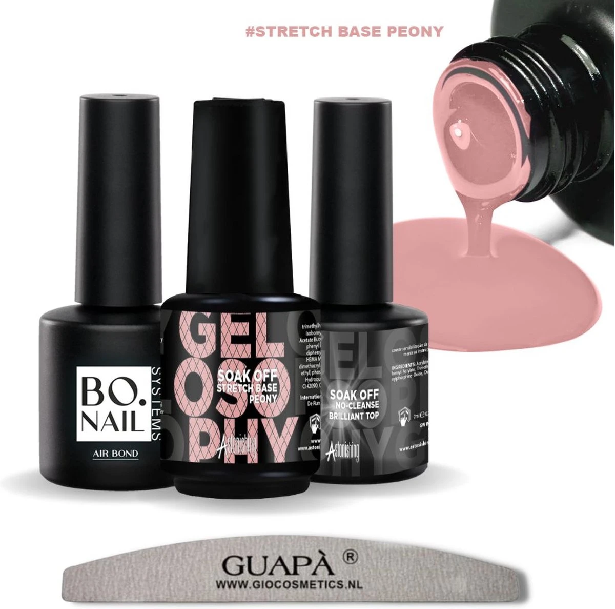 GUAPÀ® BIAB Builder Gel In A Bottle | BIAB Nagellak | Gelnagels Starterspakket | Nagellak | Gellak Pink | Builder Gel | Primer | Top Gel | 7 Ml Peony 1 GUAPÀ® BIAB Builder Gel In A Bottle | BIAB Nagellak | Gelnagels Starterspakket | Nagellak | Gellak Pink | Builder Gel | Primer | Top Gel | 7 Ml Peony