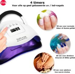 Nageldroger - Nageldrogers - 80 Watt UV LED Lamp Nagels - 45 Leds - Nagellak Droger - UV LED Lamp - Nagellamp - Nail Dryer - Nageldroger Voor Gel Nagellak - Gewone Nagellak - Wit -Cosmetisch Kortingswinkel 1200x1187 3