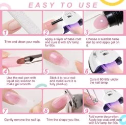 Merkloos Nagels Set - 8 Kleuren - Nagels Starter Set - Met Toplaag, Basislaag, Slipoplossing, Nagelverlengingsgel, Gel Builder - Voor DIY Voor Beginners - Beste Cadeau -Cosmetisch Kortingswinkel 1200x1191 2