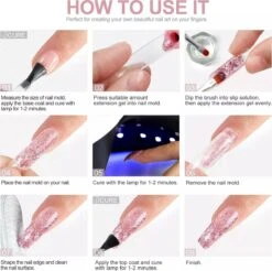 Royala POG4 Professionele Poly Gel Kit – Premium Quality – 8 Kleuren Polygel - Dual Molds Nagelvormen - Polygel Pakket - Topcoat Basecoat - Incl. 36 Watt LED Nageldroger - Poly Acryl Nagels - Nail Art Pakket - Starterspakket - Gel Lak -Cosmetisch Kortingswinkel 1200x1193