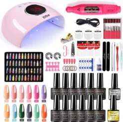 Merkloos Gelnagels Starterspakket - Gellak Starterspakket - Inclusief: Lamp, Automatische Feil En Veel Meer
