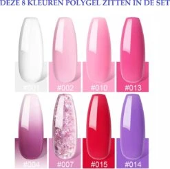 Royala POG4 Professionele Poly Gel Kit – Premium Quality – 8 Kleuren Polygel - Dual Molds Nagelvormen - Polygel Pakket - Topcoat Basecoat - Incl. 36 Watt LED Nageldroger - Poly Acryl Nagels - Nail Art Pakket - Starterspakket - Gel Lak -Cosmetisch Kortingswinkel 1200x1194 2