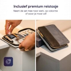 Skeraxo 8-delige Luxe Verschillende Tools - Professioneel Manicure Set & Pedicureset Met Nagelvijl & Nageltang – Behandeling Nagels En Huid -Cosmetisch Kortingswinkel 1200x1195 10