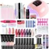Beatail Gellak Startespakket - Gellak - Gellak Lamp - Nageldroger Met LED - Acryl Nagel - Gellak Set - Gellak Remover - 12 Kleuren Polygel