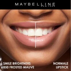 Maybelline SuperStay 24H Smile Brighters Lippenstift - 850 Frosted Mauve - Roze - Langhoudend -Cosmetisch Kortingswinkel 1200x1198 58
