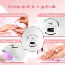 Vanilon UV Lamp Gelnagels - Gellak Nagel Droger - 86W LED - 2,5 Meter Snoer -Cosmetisch Kortingswinkel 1200x1199 2