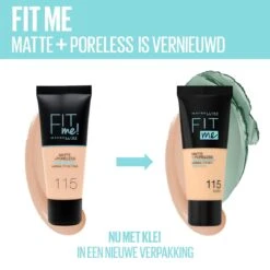 Maybelline Fit Me Matte & Poreless Foundation - 130 Buff Beige 18 Maybelline Fit Me Matte & Poreless Foundation - 130 Buff Beige -Cosmetisch Kortingswinkel 1200x1200 1075