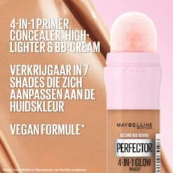 Maybelline New York - Instant Anti-Age Perfector 4-in-1 Glow - Deep - Primer, Concealer, Highlighter En BB-Cream In één - 20 Ml -Cosmetisch Kortingswinkel 1200x1200 1108