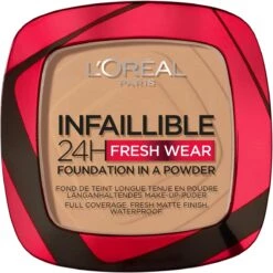 L'Oréal Paris Infaillible 24H Fresh Wear Foundation In A Powder - 300 Amber - Foundation En Poeder In één - 8gr -Cosmetisch Kortingswinkel 1200x1200 1190
