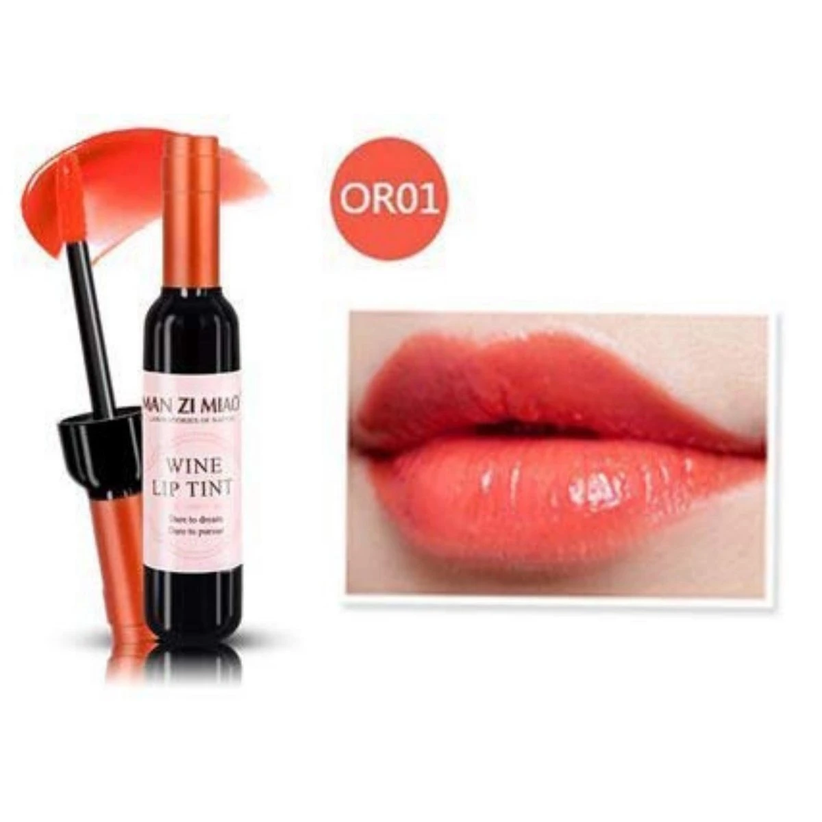MAN ZI MIAO® Lippenstift - Wijn - Wine - Wijnfles - Lipgloss - Lipstick - Make Up - Rose - Chardonnay Orange - Wine Lip Tint 2 MAN ZI MIAO® Lippenstift - Wijn - Wine - Wijnfles - Lipgloss - Lipstick - Make Up - Rose - Chardonnay Orange - Wine Lip Tint - Afbeelding 2