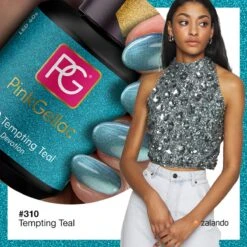 Pink Gellac - Tempting Teal - Gellak - Vegan - Blauw - Glanzend - 15ml -Cosmetisch Kortingswinkel 1200x1200 168
