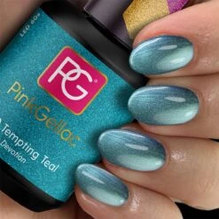Pink Gellac - Tempting Teal - Gellak - Vegan - Blauw - Glanzend - 15ml -Cosmetisch Kortingswinkel 1200x1200 169