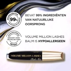 L’Oréal Paris - Volume Million Lashes Balm Noir - 01 Black - Zwart - Volume Mascara - 8.9 Ml -Cosmetisch Kortingswinkel 1200x1200 1693
