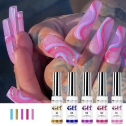 Nail Art Gel - Fine Liner Gel - 12 Stuks - UV/LED Gel - Gellak - Nagel Gellak - UV/LED Lamp - UV/LED Nageldroger - Gelnagels - Nepnagels - Acrylnagels - Tekenpenseel Nagels - Professioneel - Hoge Kwaliteit -Cosmetisch Kortingswinkel 1200x1200 175