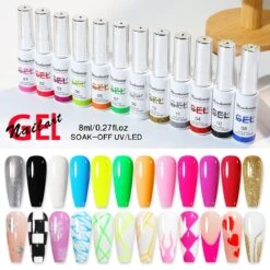 Nail Art Gel - Fine Liner Gel - 12 Stuks - UV/LED Gel - Gellak - Nagel Gellak - UV/LED Lamp - UV/LED Nageldroger - Gelnagels - Nepnagels - Acrylnagels - Tekenpenseel Nagels - Professioneel - Hoge Kwaliteit -Cosmetisch Kortingswinkel 1200x1200 176