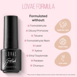 Lovae Cosmetics Gellak - 6-delige Set - Gel Nagellak - Dark Nude - Gellac - 8ML -Cosmetisch Kortingswinkel 1200x1200 197