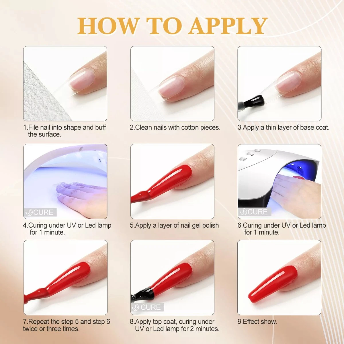 Royala D11 Gellak Starters Pakket + Inclusief UV LED Lamp + 10 Verschillende Gellak Kleuren - Gellak Lamp – Gellac Set - Alle Benodigdheden In Eén - Uitgebreid 62-Delig Pakket- Gel Polish Set - Gellak Set - UV LED Lamp 18 Royala D11 Gellak Starters Pakket + Inclusief UV LED Lamp + 10 Verschillende Gellak Kleuren - Gellak Lamp – Gellac Set - Alle Benodigdheden In Eén - Uitgebreid 62-Delig Pakket- Gel Polish Set - Gellak Set - UV LED Lamp - Afbeelding 18