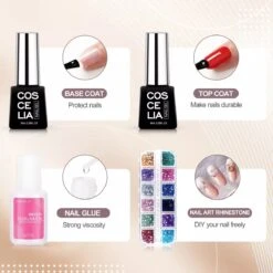 Royala Gellak D4 Starterspakket + Inclusief UV Lamp + Met 10 Verschillende Gellak Kleuren - Gellak Lamp – Gellac Set - Alle Benodigdheden In Eén - Uitgebreid 62-Delig Pakket -Cosmetisch Kortingswinkel 1200x1200 318