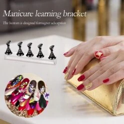 Merkloos Nailtrainer Oefenhand Voor Nagels 12-delige Set - Acryl Nagels Starterspakket - Starter Kit Nagel Display Magnetische Waaier – Kunstnagels Plaknagels - Nail Art Set - Uv Lamp Gelnagels Houd -Cosmetisch Kortingswinkel 1200x1200 38