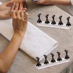 Merkloos Nailtrainer Oefenhand Voor Nagels 12-delige Set - Acryl Nagels Starterspakket - Starter Kit Nagel Display Magnetische Waaier – Kunstnagels Plaknagels - Nail Art Set - Uv Lamp Gelnagels Houd -Cosmetisch Kortingswinkel 1200x1200 39