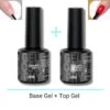 GUAPÀ® Base En Top Coat Gellak | Gellak | Gellak Starterspakket | High Shine No Wipe Top Gel | Base Coat Gellak | Poly Gel | Acryl Nagels | Nagels | 2 X 7ml