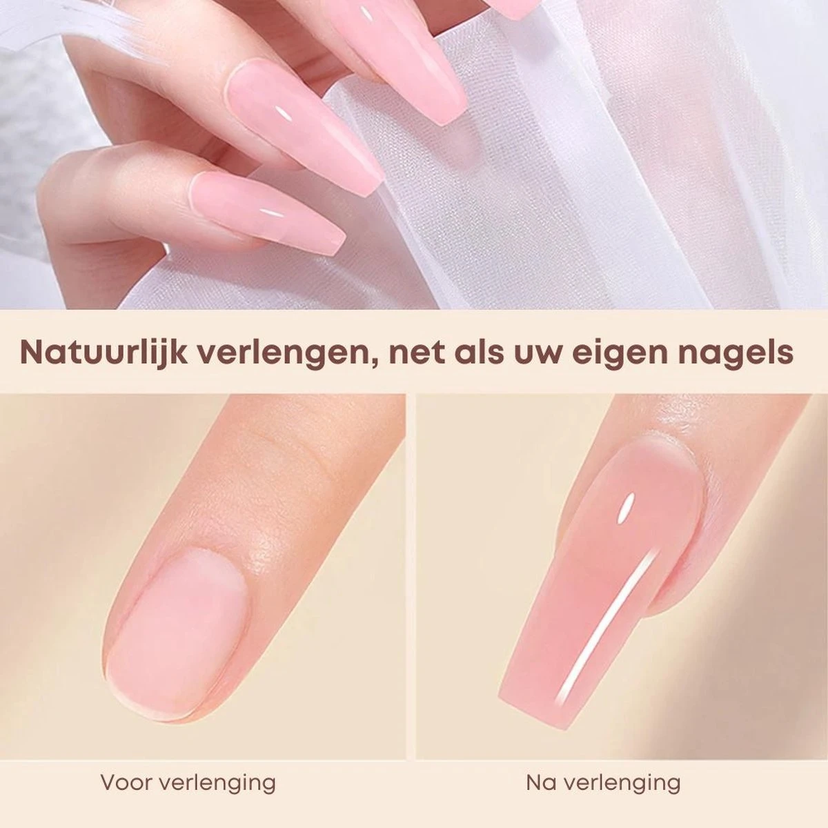 Merkloos Polygel Nagels Starterspakket | 12 Stuks | Langdurig | Polygel Kit | Polygel Nagels | Set 3 2 Merkloos Polygel Nagels Starterspakket | 12 Stuks | Langdurig | Polygel Kit | Polygel Nagels | Set 3 - Afbeelding 2